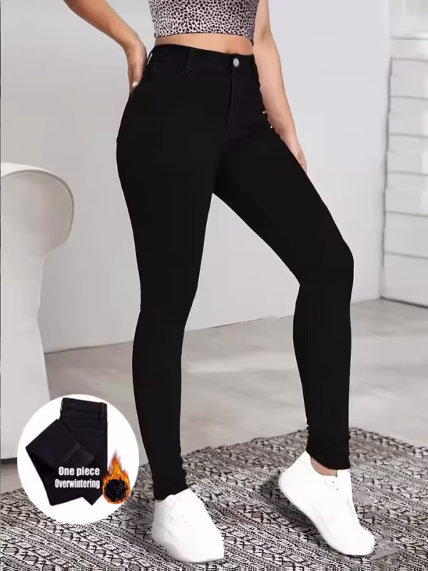 S608e1c70c0b8416d92e9a32d2d98acf0b.jpg_960x960q75.jpg_ Women's high waisted basic black jeans, versatile and simple casual tight pencil pants